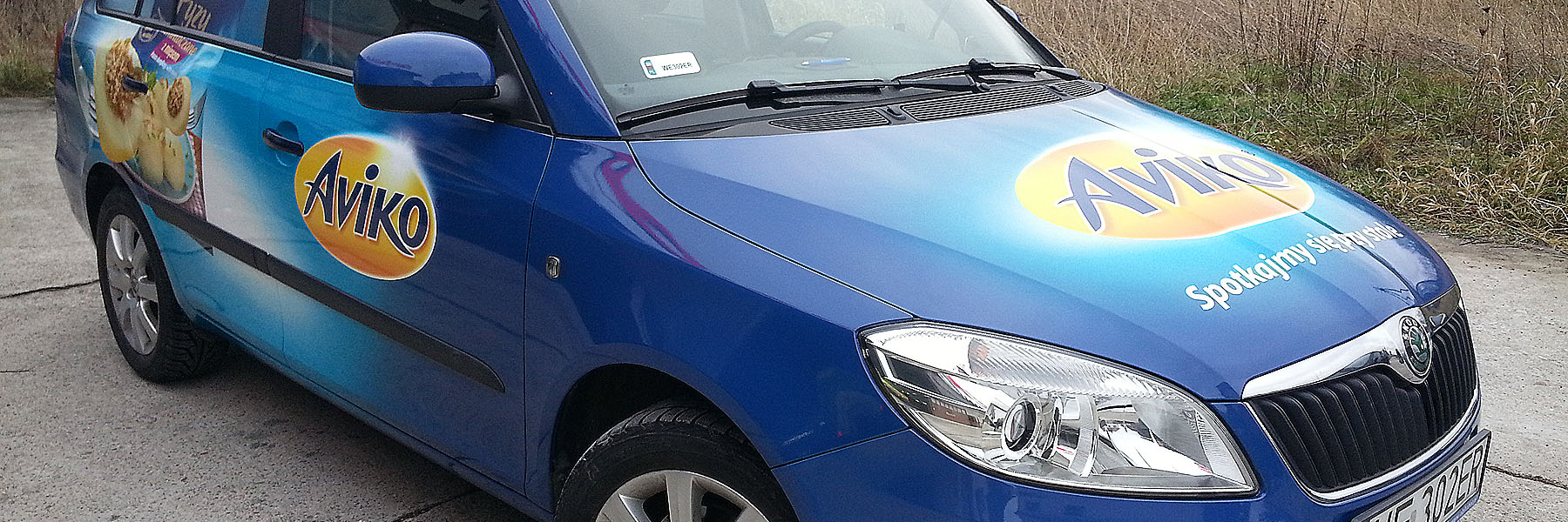 Reklamy na pojazdach - baner